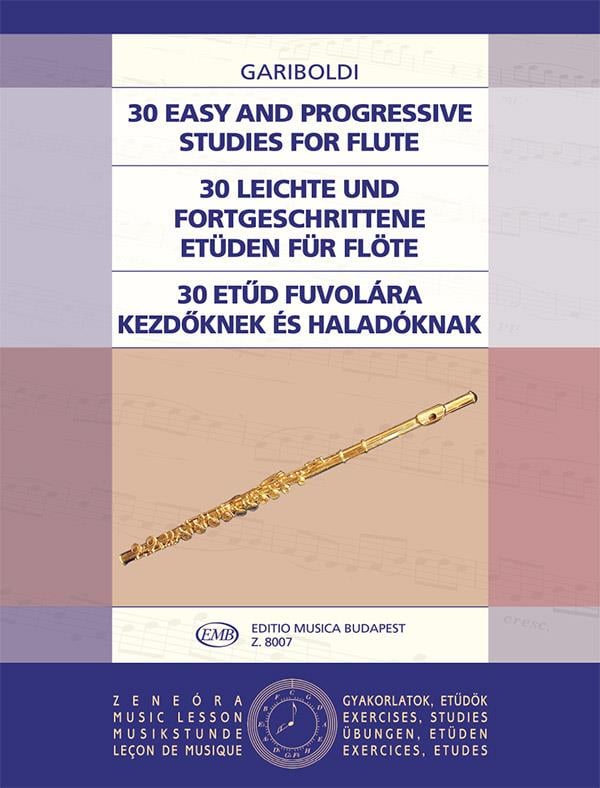 30 leichte und fortgeschrittene Etüden für Flöte